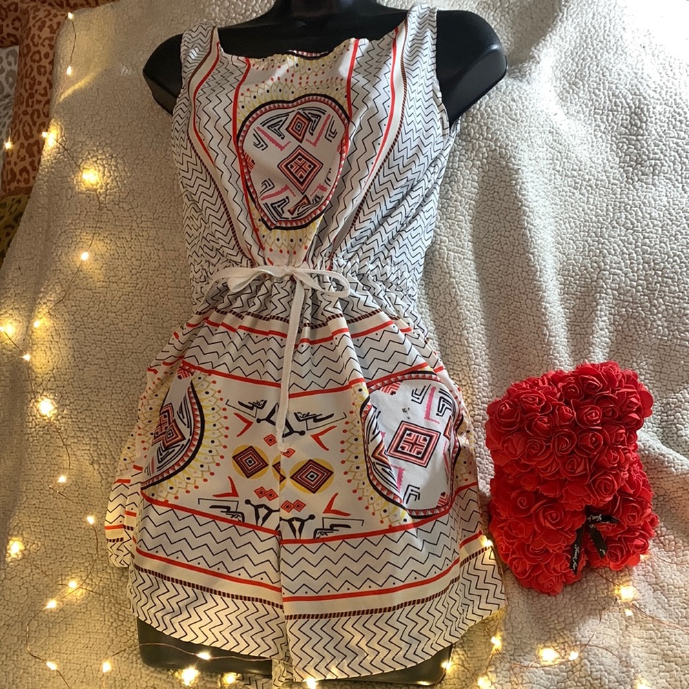 Not Sure Brand, Size Small, Beautiful Red, Yellow and Black Jumpsuit